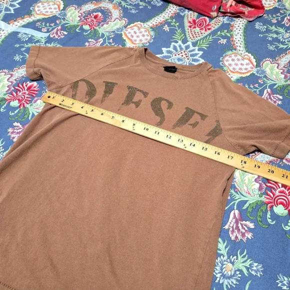 Diesel Men's Brown T-Shirt Size M - Picture 6 of 11
